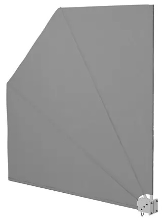 Balkonový vějíř Sunfun / 140 cm x 140 cm / šedá Varianta: ivi3