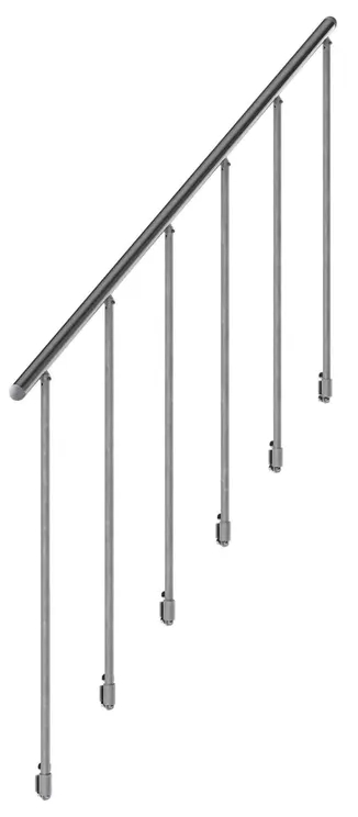 Set schodišťového zábradlí Dolle Gardentop SET 3 / 2 m / ocel / stříbrná Varianta: ivi1