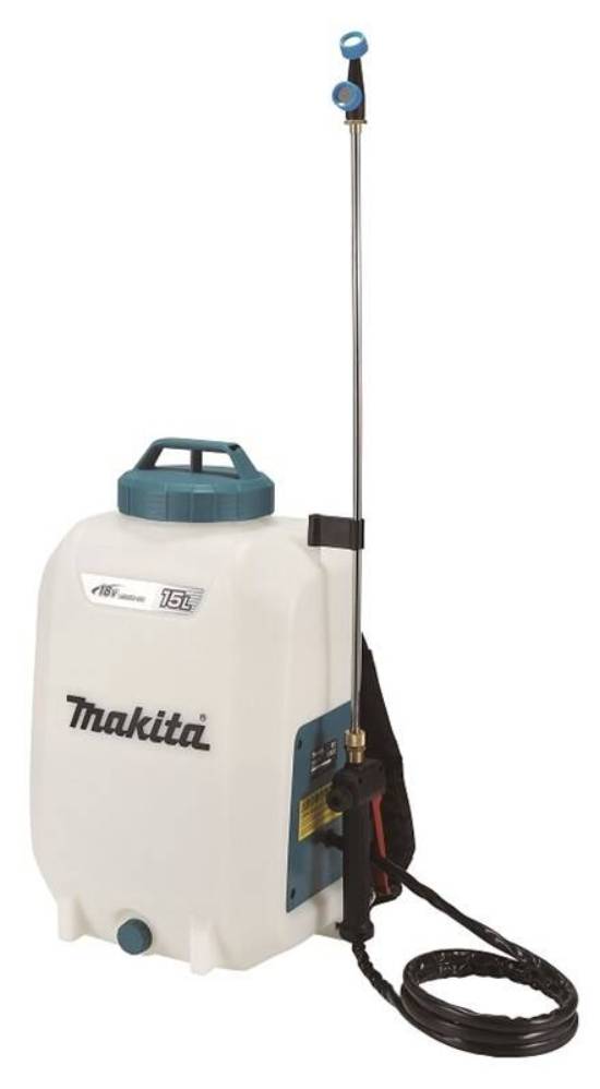 Aku postřikovač Makita DUS158Z / BEZ AKUMULÁTORU A NABÍJEČKY / 1,7 l/min.  / 15 l / 5 bar / bílá Varianta: ivi1