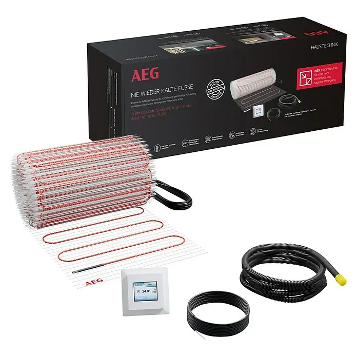 Podlahové vytápění AEG TBS TC 200/5 SET PLUS / 1000 x 30 cm / 1 660 W / plocha 5 m² / červená / bílá Varianta: ivi1