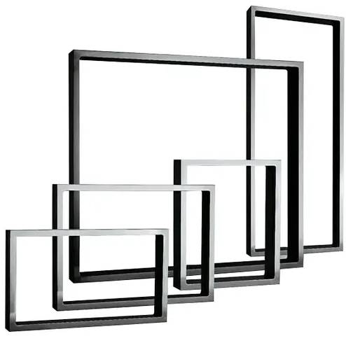 Noblewood Stolová noha Noble Wood Pur Iternal / 55 × 32,2 × 6 cm / 2 ks / hliník / černá Varianta: ivi2