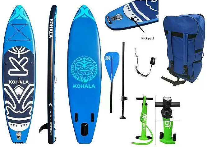 Paddleboard Explorer Kohala / nosnost 170 kg / modrá Varianta: ivi2