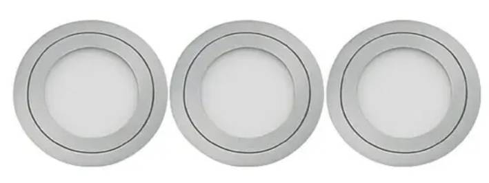 Sada LED vestavných svítidel Tween Light / 3 kusy / 720 lm / 9 W / teplá bílá / matný nikl Varianta: ivi1