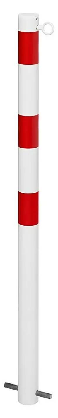 German Parkovací sloupek / ocel / Ø 6 x 90 cm / bílá/červená Varianta: ivi1