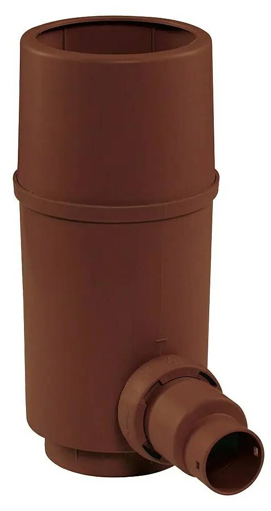 Sběrač dešťové vody Garantia Regenthieb Pro / pro svody Ø 70‑100 mm / plast/nerez / 1 1/4" / hnědá Varianta: ivi0