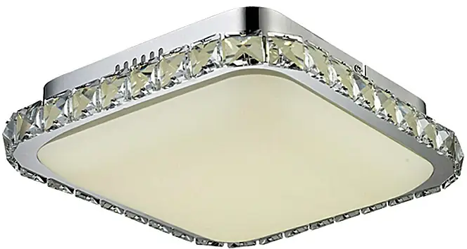 Stropní LED svítidlo Tween Light Almeria / 34 x 34 x 10 cm / 25 W / 2200 lm / bílá/stříbrná Varianta: ivi1