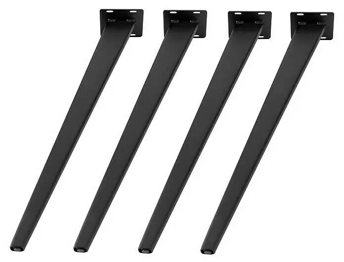 Stolová noha Cityline Pisa / 37,7 x 13 x 72 cm / 4 ks / ocel / černá Varianta: ivi2