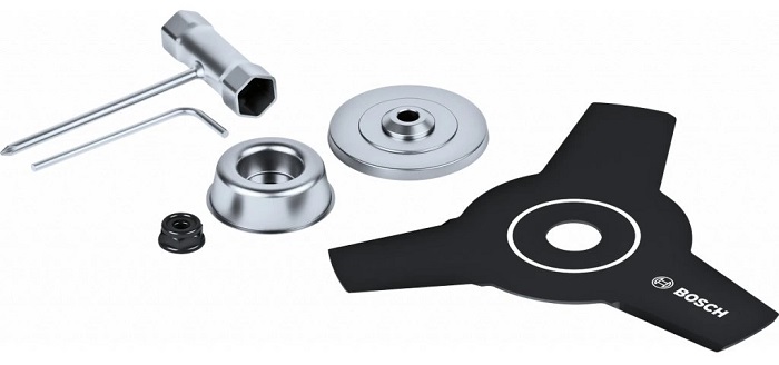 Sada nožů ke křovinořezu Bosch GRT 18V-33/GFR 18V-23 / ø 23 cm / stříbrná/černá Varianta: ivi1