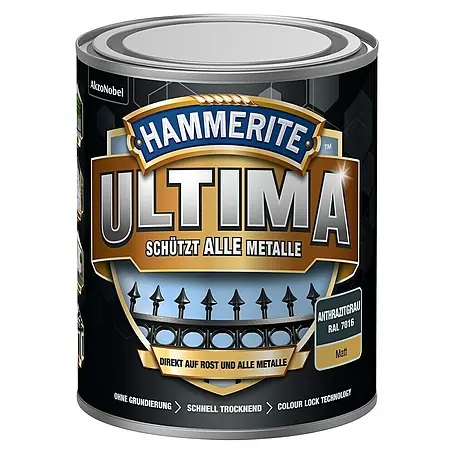 Barva na kov Hammerite Ultima RAL 7016 / 750 ml / antracitově šedá Varianta: ivi2