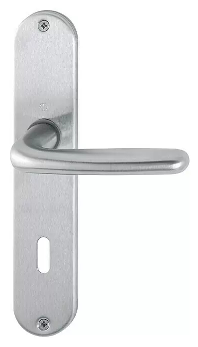 Dveřní kování Hoppe Cardiff / tloušťka dveří 42 mm - 37 mm / ovál / stříbrná Varianta: ivi1