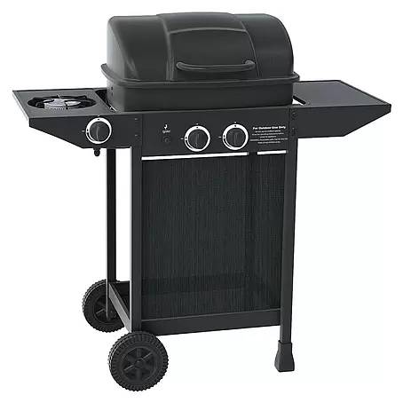 German Plynový gril / 45 x 34 cm / 4700 W / 2 hořáky / černá Varianta: ivi2