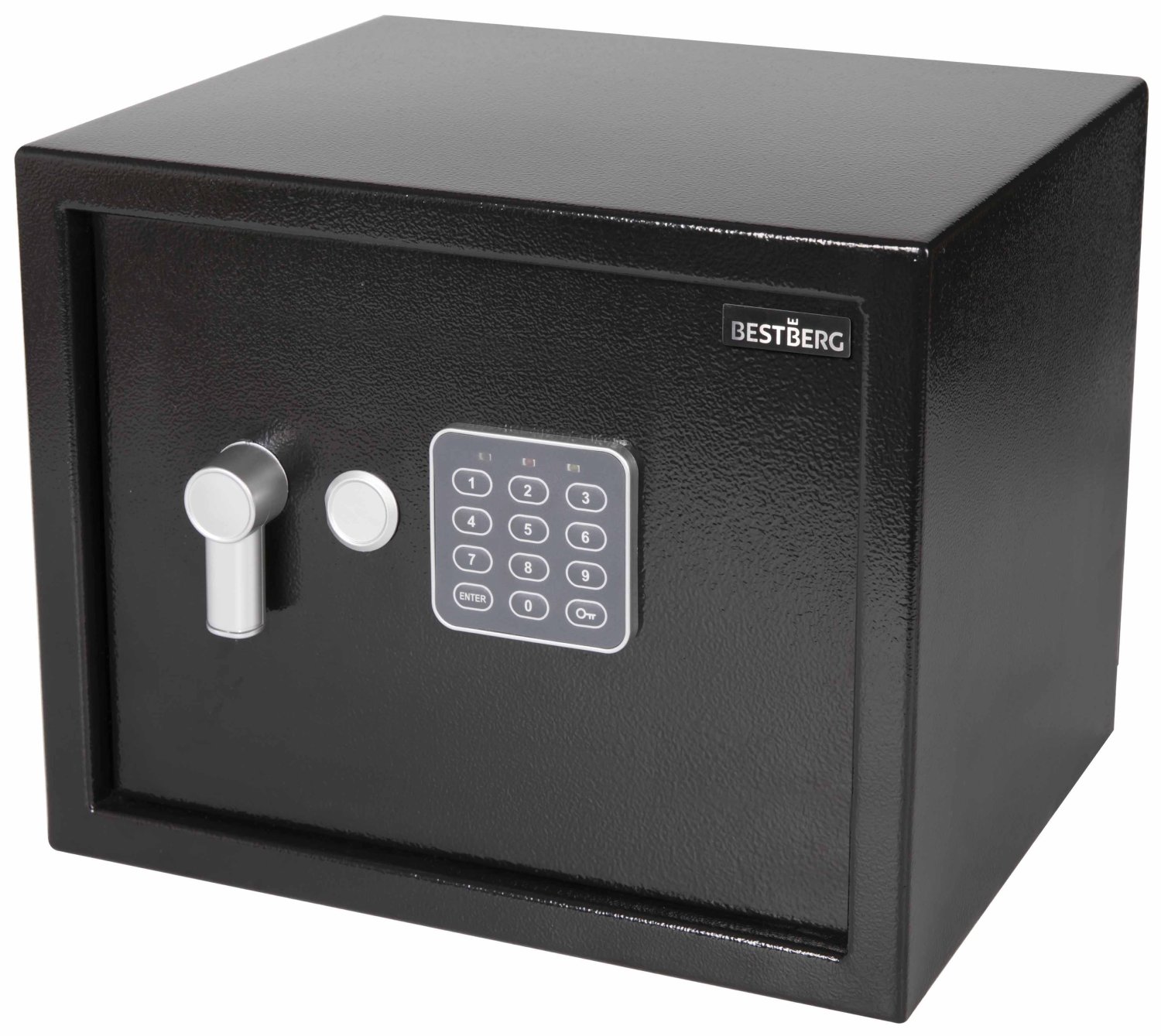 Digitální trezor BestBerg BBSB-4C / 30 x 38 x 30 cm / černá Varianta: ivi0