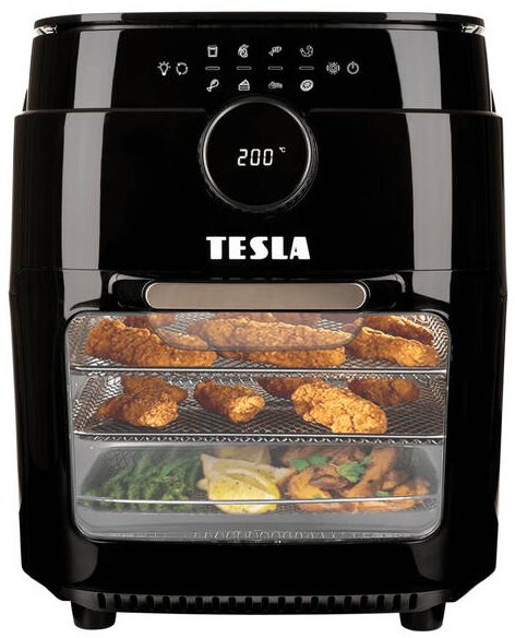Horkovzdušná fritéza Tesla AirCook & Grill QG800 WiFi / 1800 W / 12 l / černá Varianta: ivi1