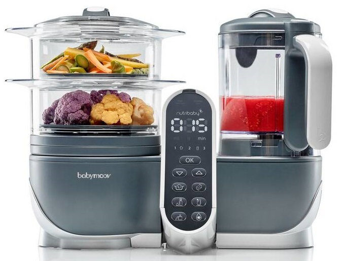 Multifunkční přístroj Babymoov Nutribaby+ / 500 W / 2,2 l / 5 funkcí / Industrial Grey Varianta: ivi1