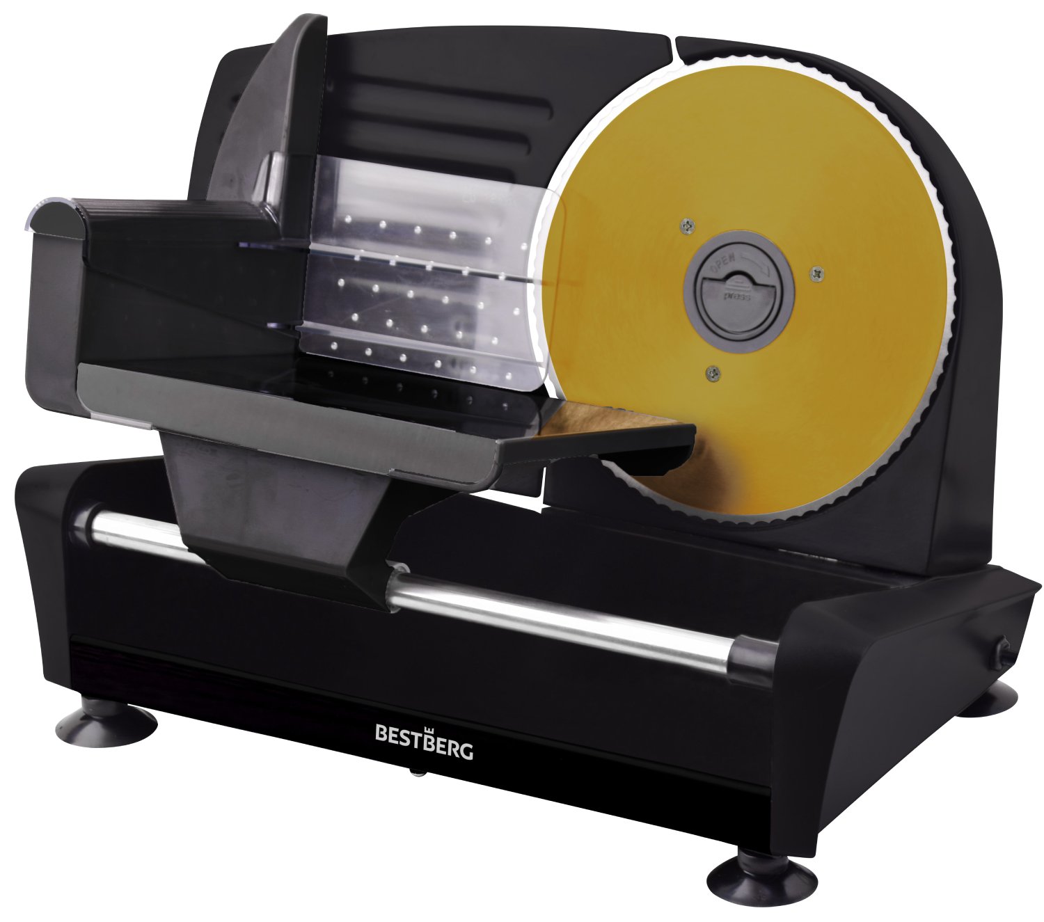 Elektrický kráječ BestBerg BBS-400B / 250 W / černá Varianta: ivi0