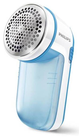 Odstraňovač žmolků Philips GC026/00 / 8800 ot./min. / 2x AA baterie / 3 velikosti otvorů / bílá/modrá Varianta: ivi1