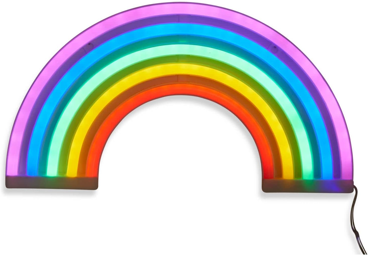 LED světelná dekorace Dmail – duha / LED / 29,5 × 16 × 2 cm Varianta: ivi1