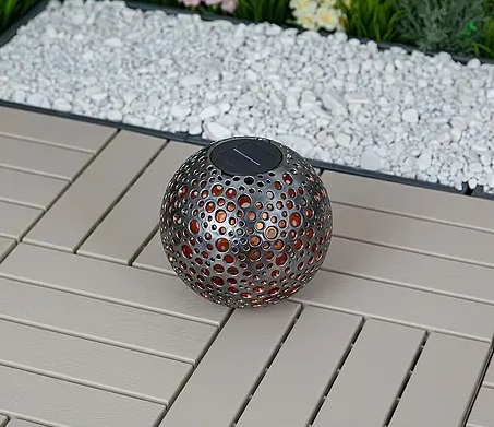 Bauhaus Dekorativní solární LED koule / 20x20x20 cm / měděná zlatá Varianta: ivi2