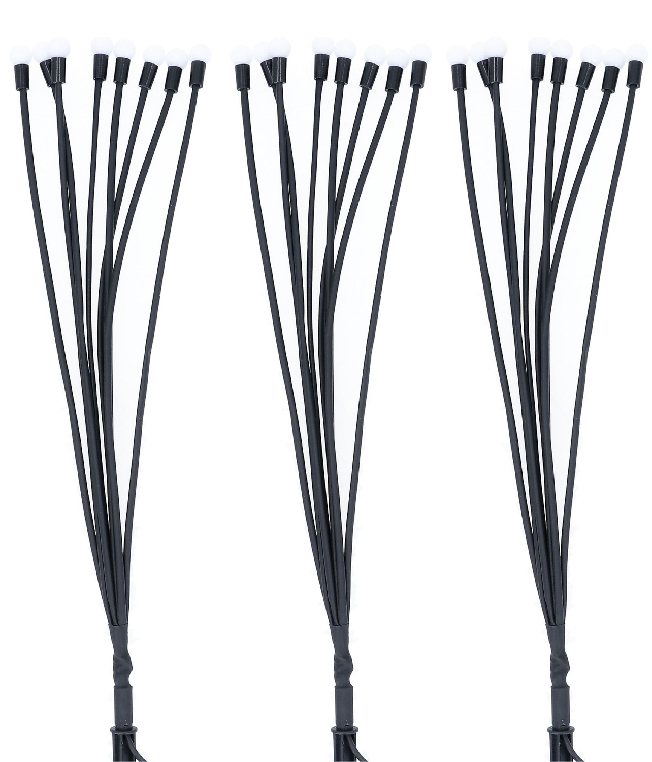 3dílná sada LED svítidel Garden Reflections / 3 x 8 LED / IP44 / bílá Varianta: ivi1