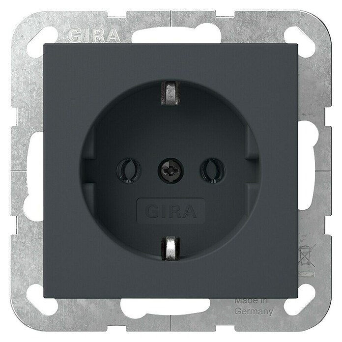 Zásuvka Gira System 55 018828 / antracit Varianta: ivi1