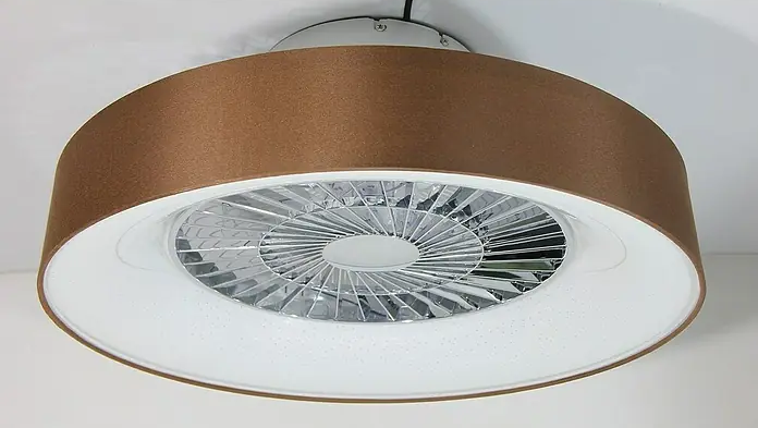 Stropní ventilátor s LED osvětlením Proklima / 40 W / ∅ 57 cm / hnědá/stříbrná Varianta: ivi3