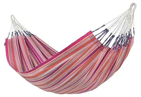 Houpací síť La Siesta Modesta Double / max. 160 kg / 100% bavlna / 278 g/m² / flamingo Varianta: ivi1