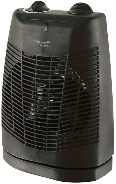 Teplovzdušný ventilátor Voltomat HEATING Swing / do 25 m² / 2 úrovně ohřevu / černá/šedá Varianta: ivi1