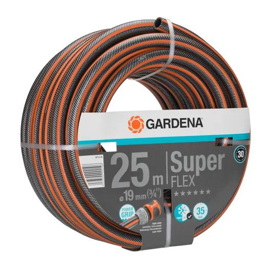 Zahradní hadice Gardena SuperFLEX 18113-20 / 25 m / 35 bar / šedá/oranžová Varianta: ivi1