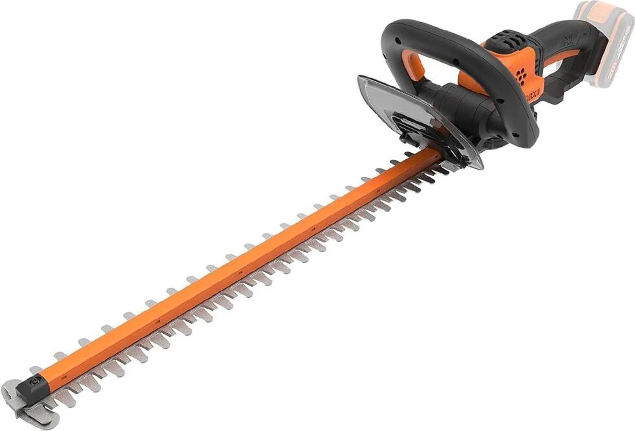 Aku nůžky na živý plot Worx WG264E.9 / BEZ AKUMULÁTORU A NABÍJEČKY / 2200 kmitů/min. / délka střihu 52 cm / černá/oranžová Varianta: ivi3