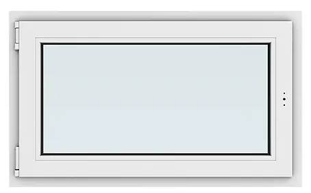 Okno Solid Elements New Basic / 100 x 60 cm / levé / plast / bílá Varianta: ivi1