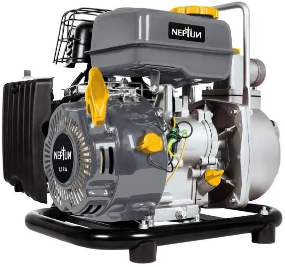 Benzínové čerpadlo na vodu Neptun NBP-E 16 / 14000 l/hod. / 2,8 bar / 1600 W / šedá/žlutá Varianta: ivi1
