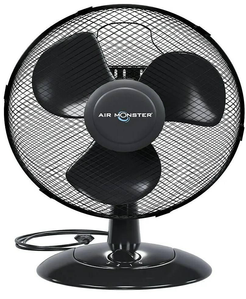 Stolní ventilátor Air Monster  / plast/kov / 38 W / černá Varianta: ivi1