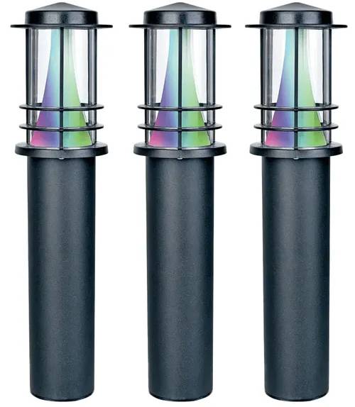 Sloupkové osvětlení Müller-Licht Tint Petunia / 3 ks / 250 lm / 14 W / RGBW / černá Varianta: ivi2