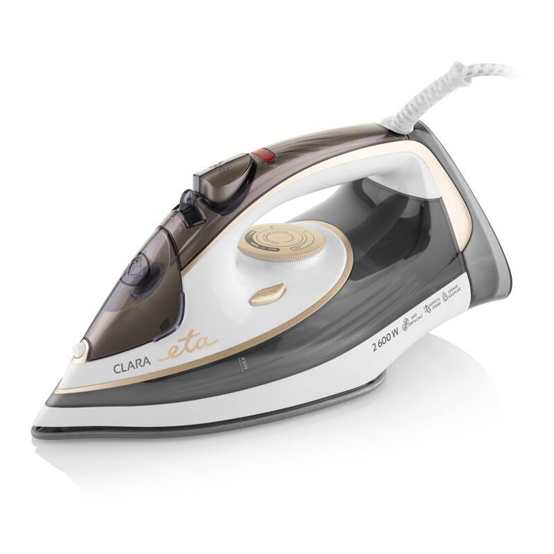 Napařovací žehlička ETA Clara 1274 90000 / 2600 W / 360 ml / bílá/zlatá Varianta: ivi1