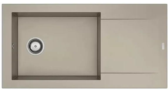 Vestavný dřez Carea Dukkah / 980 × 500 × 200 mm / CAREAlith / béžová Varianta: ivi1