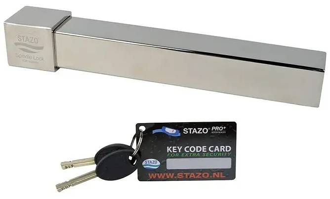 Zámek pro zajištění lodního motoru Stazo / vhodné pro motory s max. výkonem 29,4 kW a přepínacím šroubem / nerezová ocel/stříbrná Varianta: ivi1