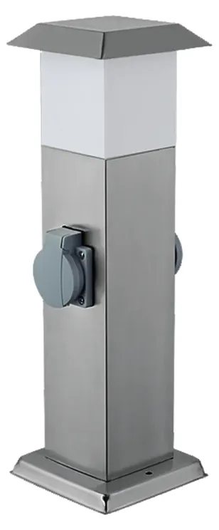 Sloupkové osvětlení se zásuvkami Starlux Gomera / 806 lm / 8,5 W / šedá Varianta: ivi1