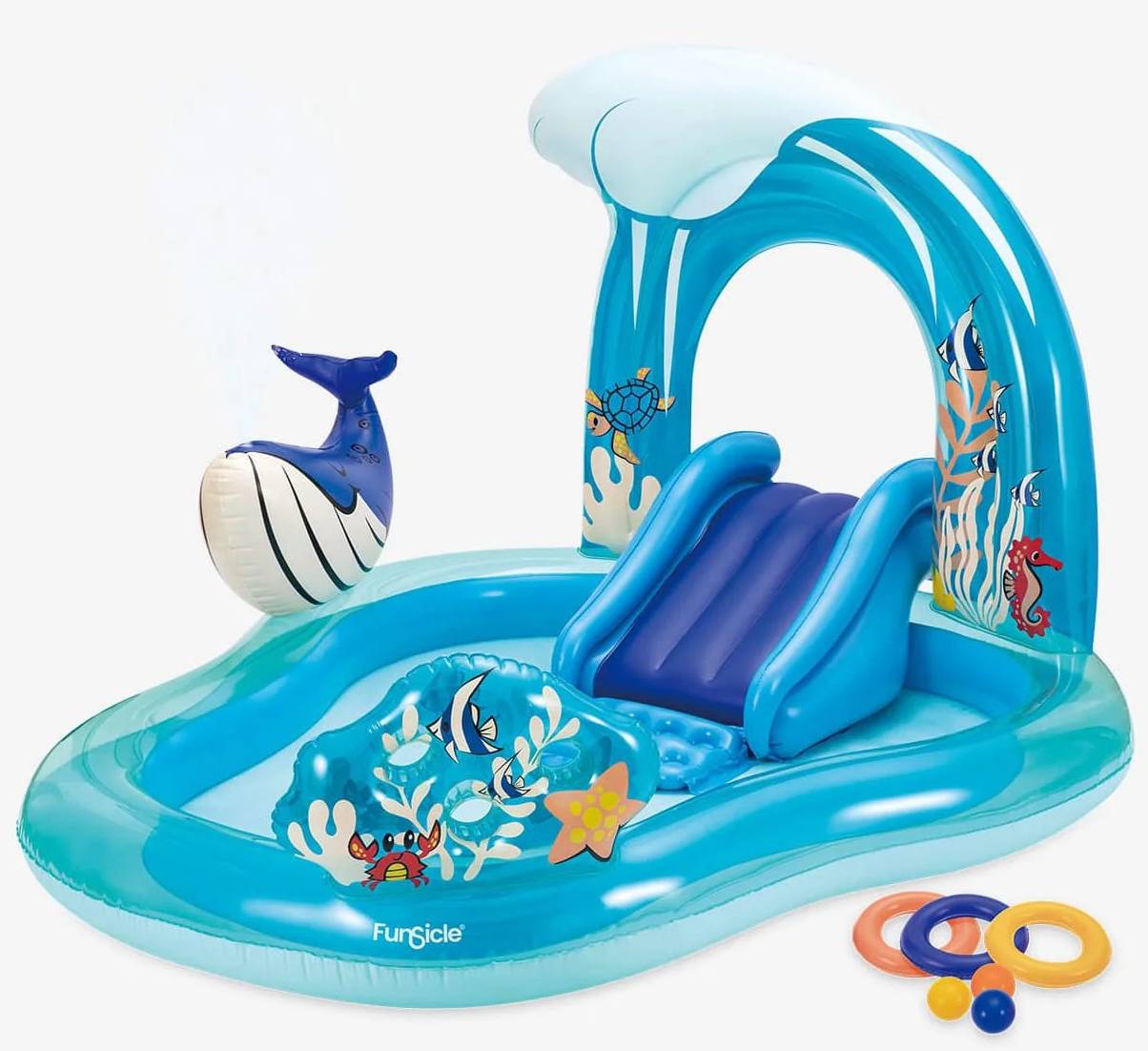 Dětské brouzdaliště Funsicle Play Center Whale / plast / modrá Varianta: ivi1