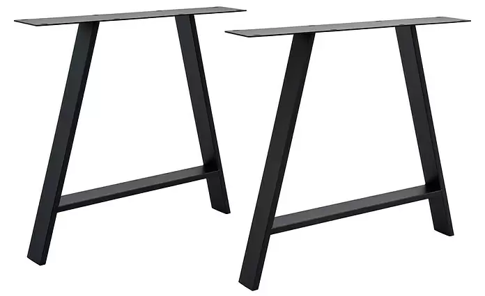 Stolová noha CITYLINE Hamburg / 78 x 13 x 72 cm / 2 ks / černá Varianta: ivi1