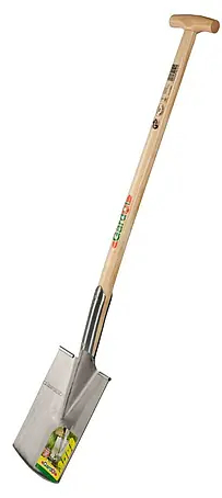 Zahradnický rýč rovný Gardol / přírodní dřevo/stříbrná Varianta: ivi1