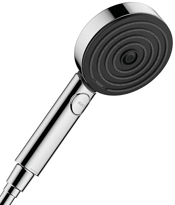Ruční sprcha Hansgrohe Pulsify S Blend / 3 režimy / Ø 10,5 cm / chrom/černá Varianta: ivi3