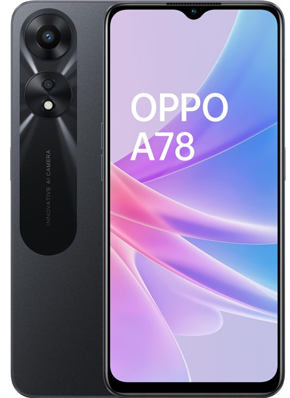 Mobilní telefon Oppo A78 5G / 4GB/128GB / 6,5" (16,5 cm) / černá Varianta: ivi1