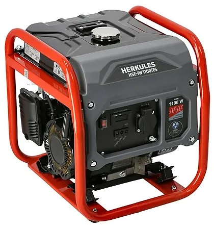 Hercules Elektrocentrála Herkules HSE-IW 1100/E5 / 1400 W / 79 cm³ / 6,5 l / červená/šedá Varianta: ivi1