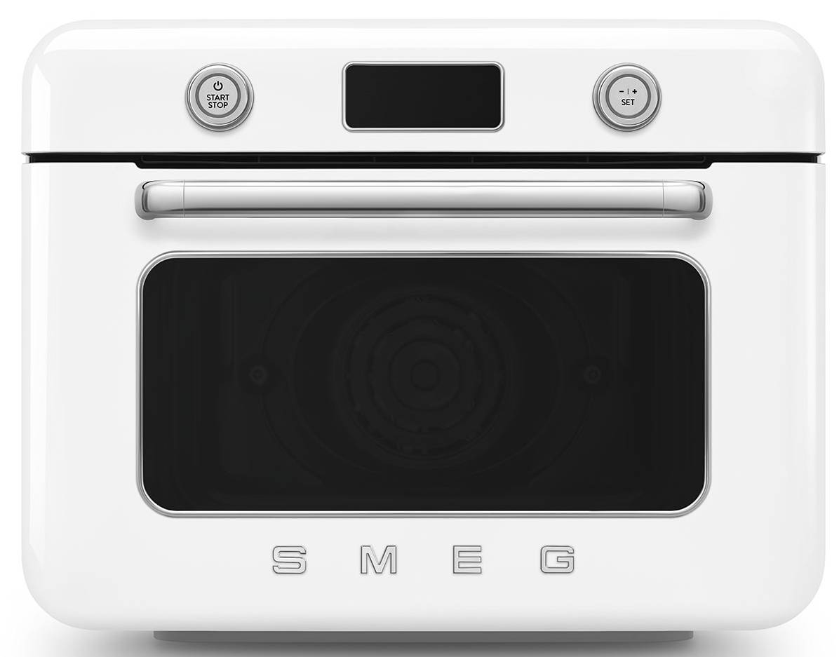 Stolní kombinovaná parní trouba Smeg 50's Style COF01WHEU / 900 W / 30 l / bílá Varianta: ivi1