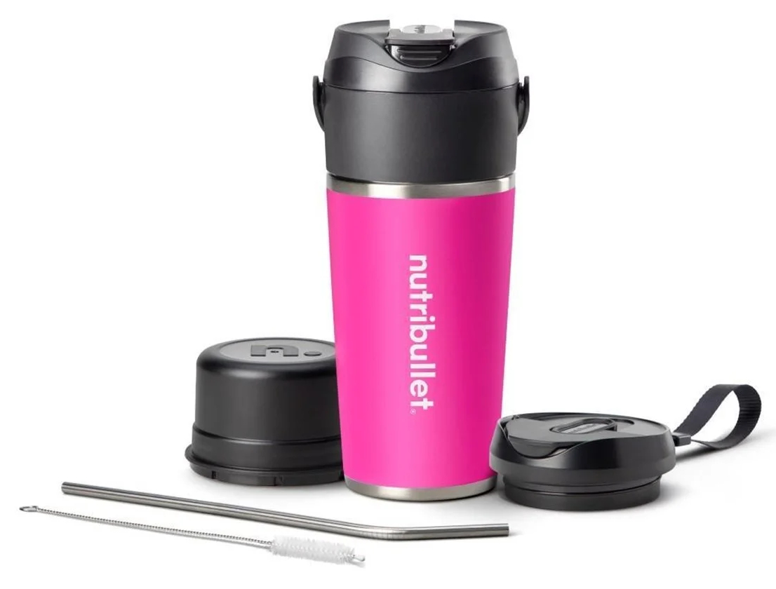 Přenosný mixér NutriBullet Flip NBP016MA / 2v1 / 420 W / růžová Varianta: ivi44