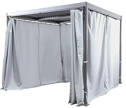 Boční stěny pro altán Sunfun Cannes / 300 x 720 cm / 100% polyester / 180 g/m² / bílá Varianta: ivi1