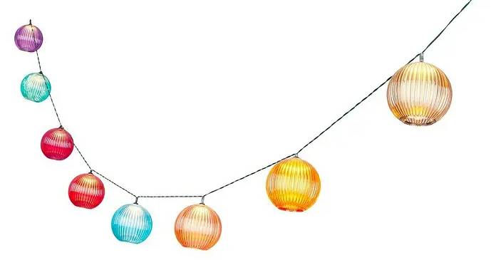 Bauhaus LED solární dekorativní osvětlení Balls / 510 cm / teplá bílá / plast / vícebarevná Varianta: ivi1