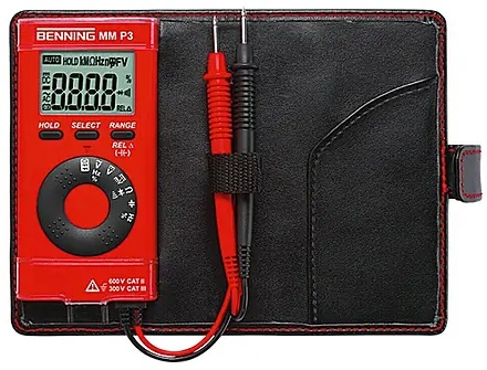 Digitální multimetr Benning MM P3 / 0,1-600 V / červená/černá Varianta: ivi1