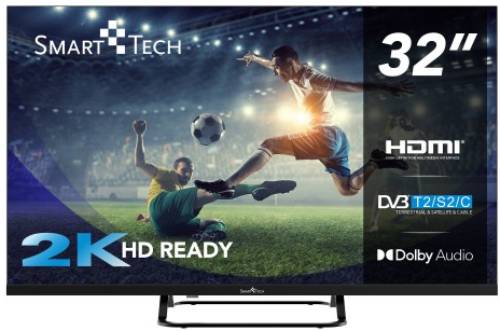 Televize Smart Tech 32HN01V / DLED / 1366 x 768 px / 32" (81 cm) / HD Ready / černá Varianta: ivi1