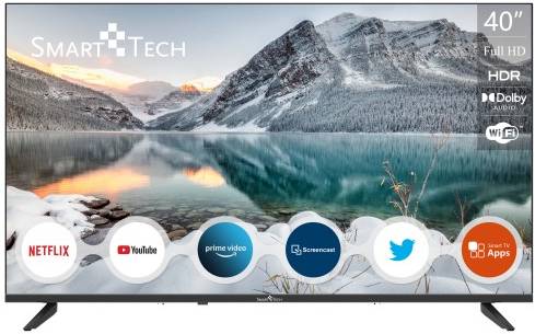 Smart televize Smart Tech 40FL10V1 / DLED / 1920 x 1080 px / 40" (101 cm) / Full HD / černá Varianta: ivi1